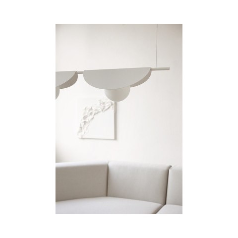 Lampa wisząca SALLO C biała potrójna do salonu, jadalni  