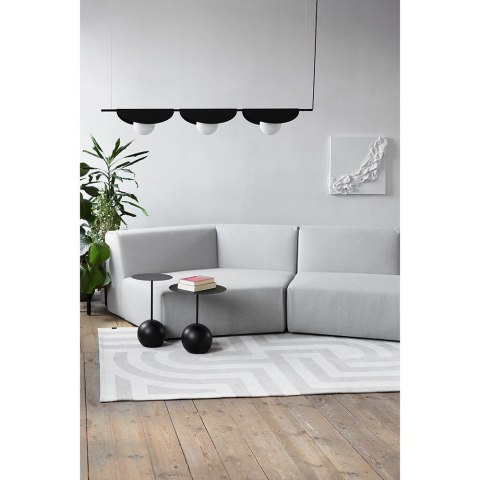 Lampa wisząca SALLO C czarna potrójna do salonu, jadalni  