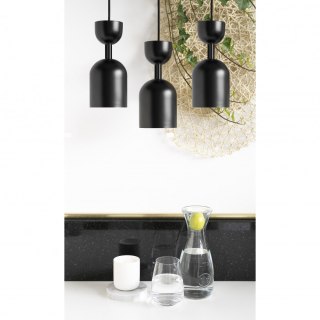 Lampa wisząca SUPURU 3L czarna potrójna do salonu, jadalni  