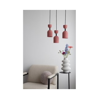 Lampa wisząca SUPURU różowa do salonu, jadalni  