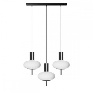 Lampa wisząca TORNI A 3L czarna potrójna do salonu, jadalni  