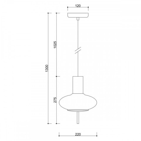 Lampa wisząca TORNI A biała do salonu, jadalni  