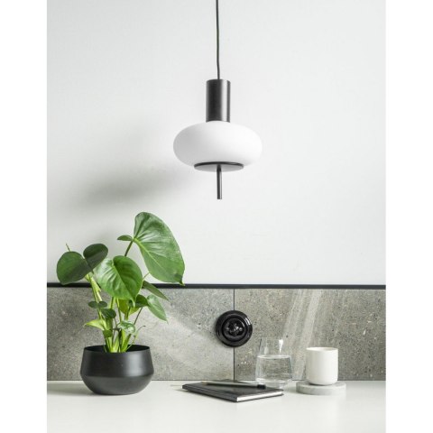 Lampa wisząca TORNI A czarna do salonu, jadalni  