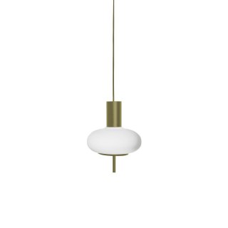 Lampa wisząca TORNI A oliwkowa do salonu, jadalni  