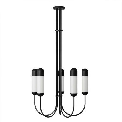 Lampa wisząca FUNSUI B - rozmiar M, czarna