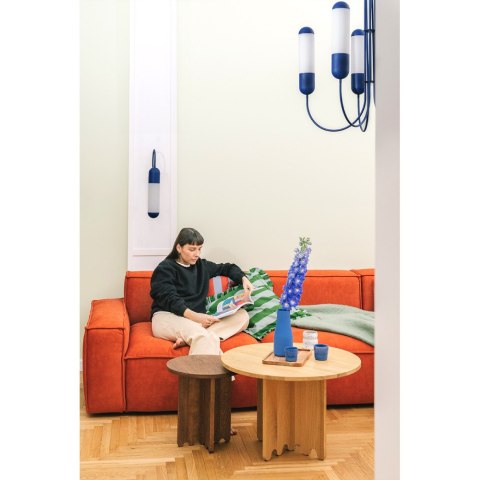 Lampa FUNSUI B nowoczesna granatowa rozmiar S do eleganckich wnętrz salonu, biura, sypialni