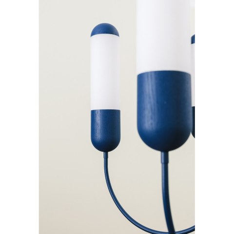 Lampa FUNSUI B nowoczesna granatowa rozmiar S do eleganckich wnętrz salonu, biura, sypialni