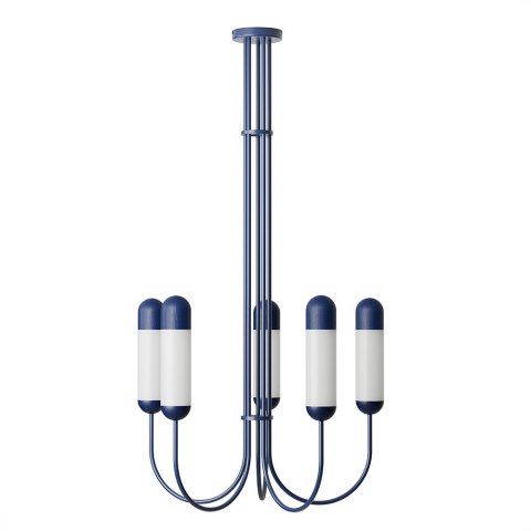 Lampa FUNSUI B nowoczesna granatowa rozmiar M do eleganckich wnętrz salonu, biura, sypialni