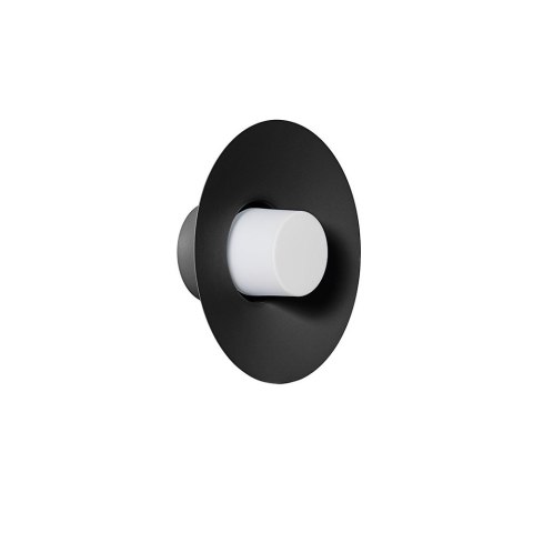 Lampa ścienna CAPONIO W A czarna do salonu, korytarza lub sypialni