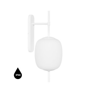 Lampa ścienna EPLI MINI W biała do łazienki, korytarza lub eleganckiej strefy przy lustrze