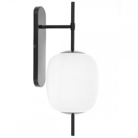 Lampa ścienna EPLI MINI W czarna do salonu, korytarza lub sypialni