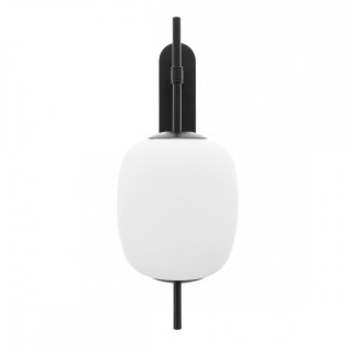 Lampa ścienna EPLI MINI W czarna do salonu, korytarza lub sypialni