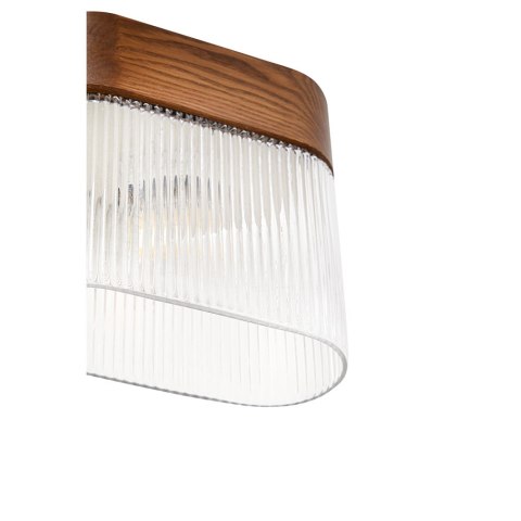 Lampa ścienna FLUMINA W A orzechowa do salonu, korytarza lub sypialni