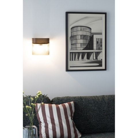 Lampa ścienna FLUMINA W A czarna do salonu, korytarza lub sypialni