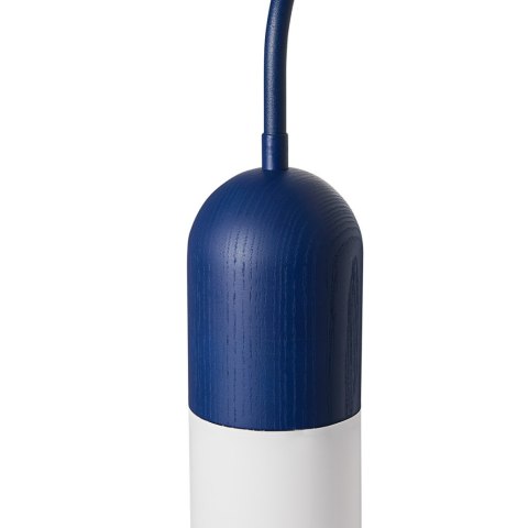 Lampa ścienna FUNSUI W A granatowa do salonu, korytarza lub sypialni