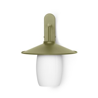 Lampa ścienna JINGU B oliwkowa do salonu, korytarza lub sypialni