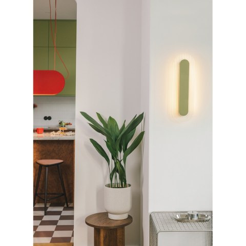 Lampa ścienna RIFLO W A burgundowa do salonu, korytarza lub sypialni