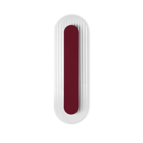 Lampa ścienna RIFLO W B burgundowa do salonu, korytarza lub sypialni