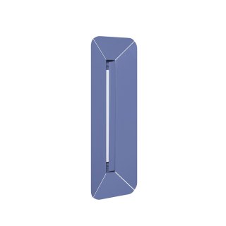 Lampa ścienna YOTTSU W A niebieska potrójna do salonu, korytarza lub sypialni