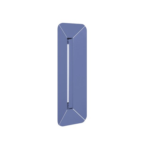 Lampa ścienna YOTTSU W A niebieska potrójna do salonu, korytarza lub sypialni