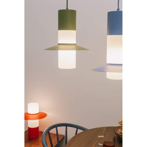 Lampa stołowa CAPONIO ST niebieska do salonu, gabinetu lub sypialni