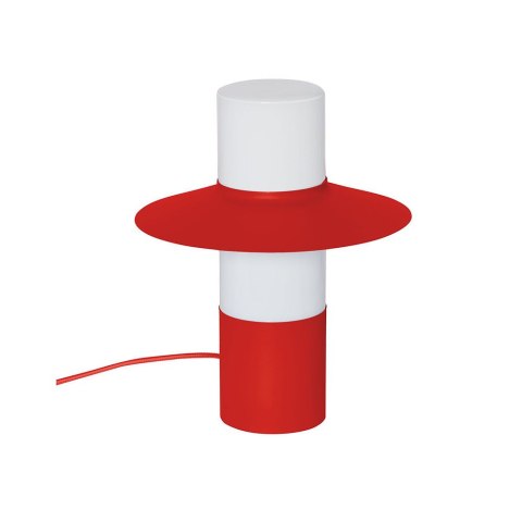 Lampa stołowa CAPONIO ST czerwonopomarańczowa do salonu, gabinetu lub sypialni