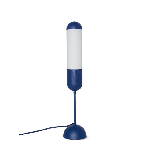 Lampa stołowa FUNSUI ST granatowa do salonu, gabinetu lub sypialni