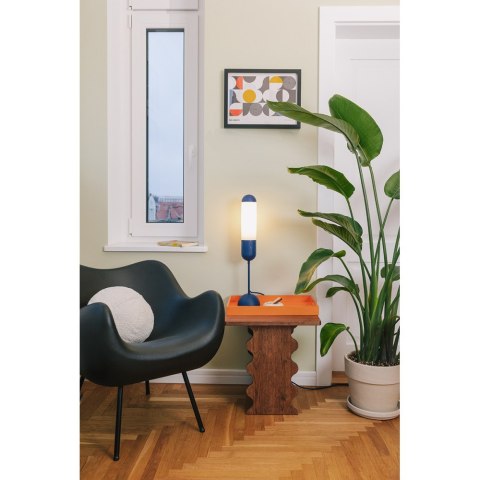 Lampa stołowa FUNSUI ST granatowa do salonu, gabinetu lub sypialni