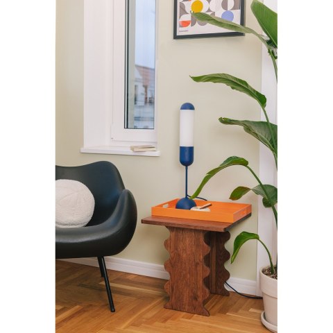 Lampa stołowa FUNSUI ST granatowa do salonu, gabinetu lub sypialni