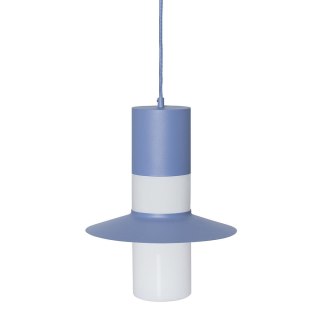 Lampa wisząca CAPONIO A niebieska do salonu, jadalni  