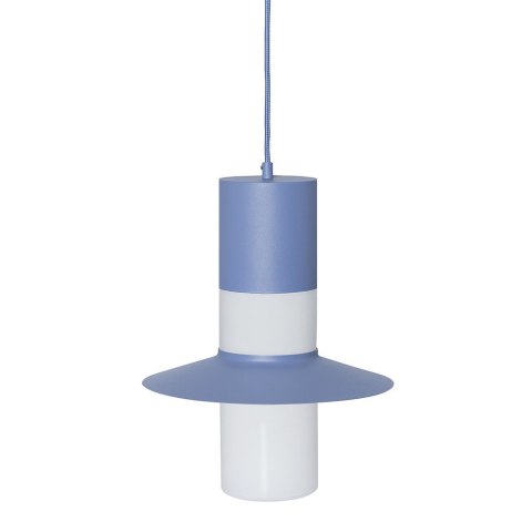 Lampa wisząca CAPONIO A niebieska do salonu, jadalni  