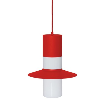Lampa wisząca CAPONIO A - czerwonopomarańczowa