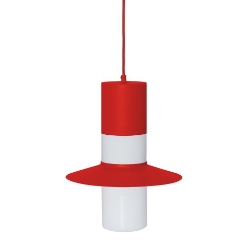 Lampa wisząca CAPONIO A czerwonopomarańczowa do salonu, jadalni  