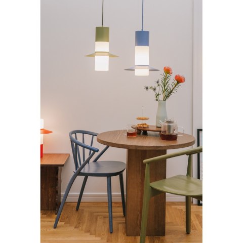 Lampa wisząca CAPONIO A czerwonopomarańczowa do salonu, jadalni  