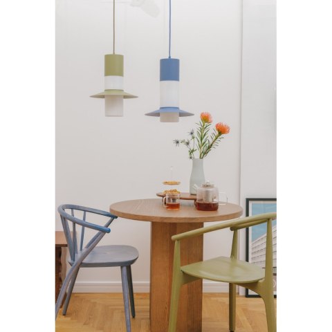 Lampa wisząca CAPONIO A oliwkowa do salonu, jadalni  