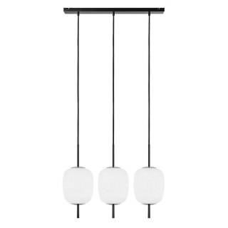 Lampa wisząca EPLI MINI 3L czarna potrójna do salonu, jadalni  