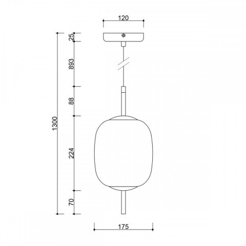 Lampa wisząca EPLI MINI biała do salonu, jadalni  