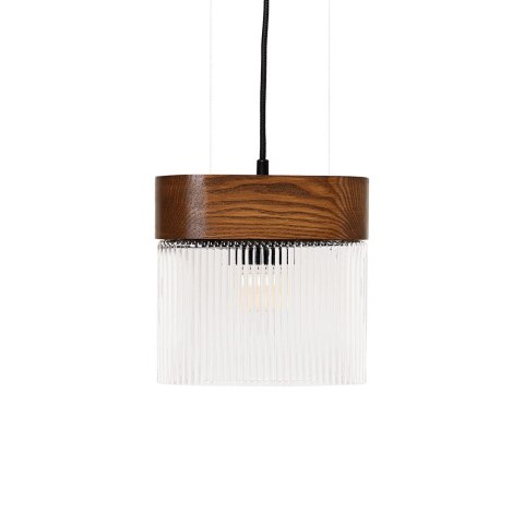 Lampa wisząca FLUMINA A orzechowa do salonu, jadalni