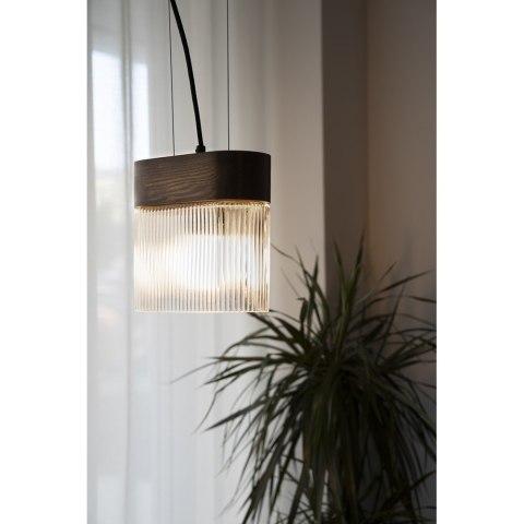 Lampa wisząca FLUMINA A czarna do salonu, jadalni  