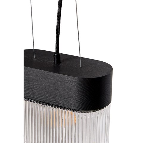 Lampa wisząca FLUMINA A czarna do salonu, jadalni  
