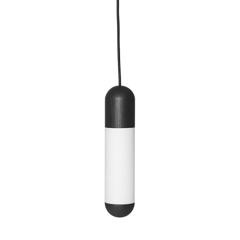 Lampa wisząca FUNSUI A czarna do salonu, jadalni  