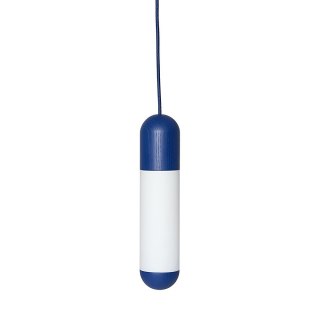 Lampa wisząca FUNSUI A granatowa do salonu, jadalni  