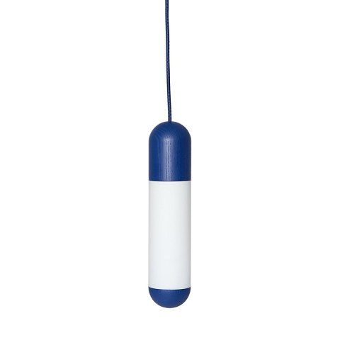 Lampa wisząca FUNSUI A granatowa do salonu, jadalni  