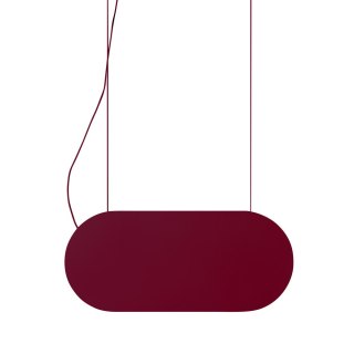 Lampa wisząca MALUMI A burgundowa do salonu lub jadalni