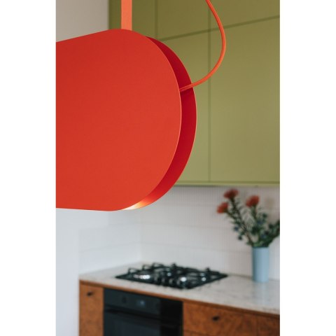 Lampa wisząca MALUMI A burgundowa do salonu lub jadalni