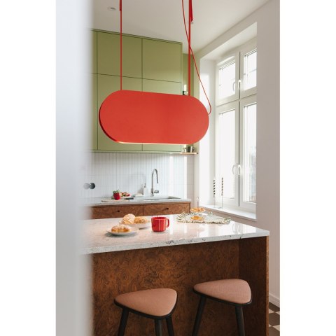 Lampa wisząca MALUMI A granatowa do salonu, jadalni  
