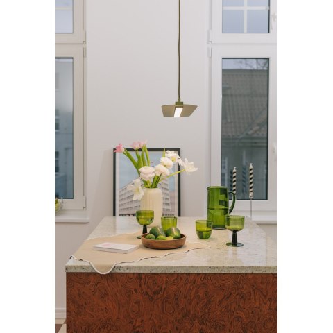 Lampa wisząca SENKEI B czerwono pomarańczowa do salonu lub jadalni