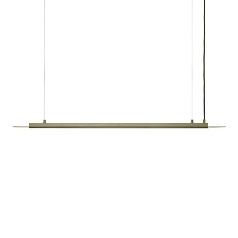 Lampa wisząca SENKEI C oliwkowa do salonu lub jadalni