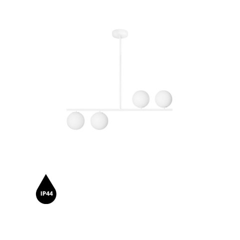 Lampa wisząca SUGURI A biała rozmiar M łazienkowa do salonu, jadalni  