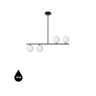 Lampa wisząca SUGURI A czarna rozmiar M łazienkowa do salonu, jadalni  
